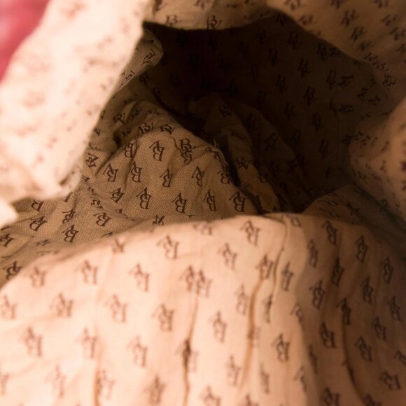 Bottega Veneta Large Drawstring Bucket Bag/Pouch Red Leather BV Logo Lining - Picture 3 of 6